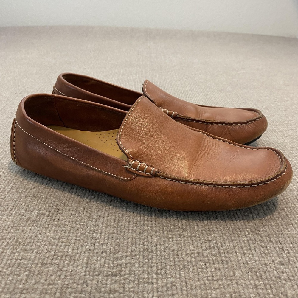 Cole Haan Shoes Mens Size 10 Brown Leather Moccasin Casual Loafers C06846